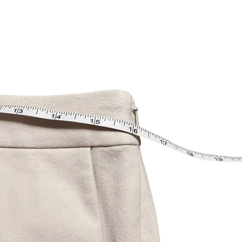 Eileen Fisher Cream Colored Side Zip Straight Tapered Leg Trousers Size Small - Picture 6 of 7